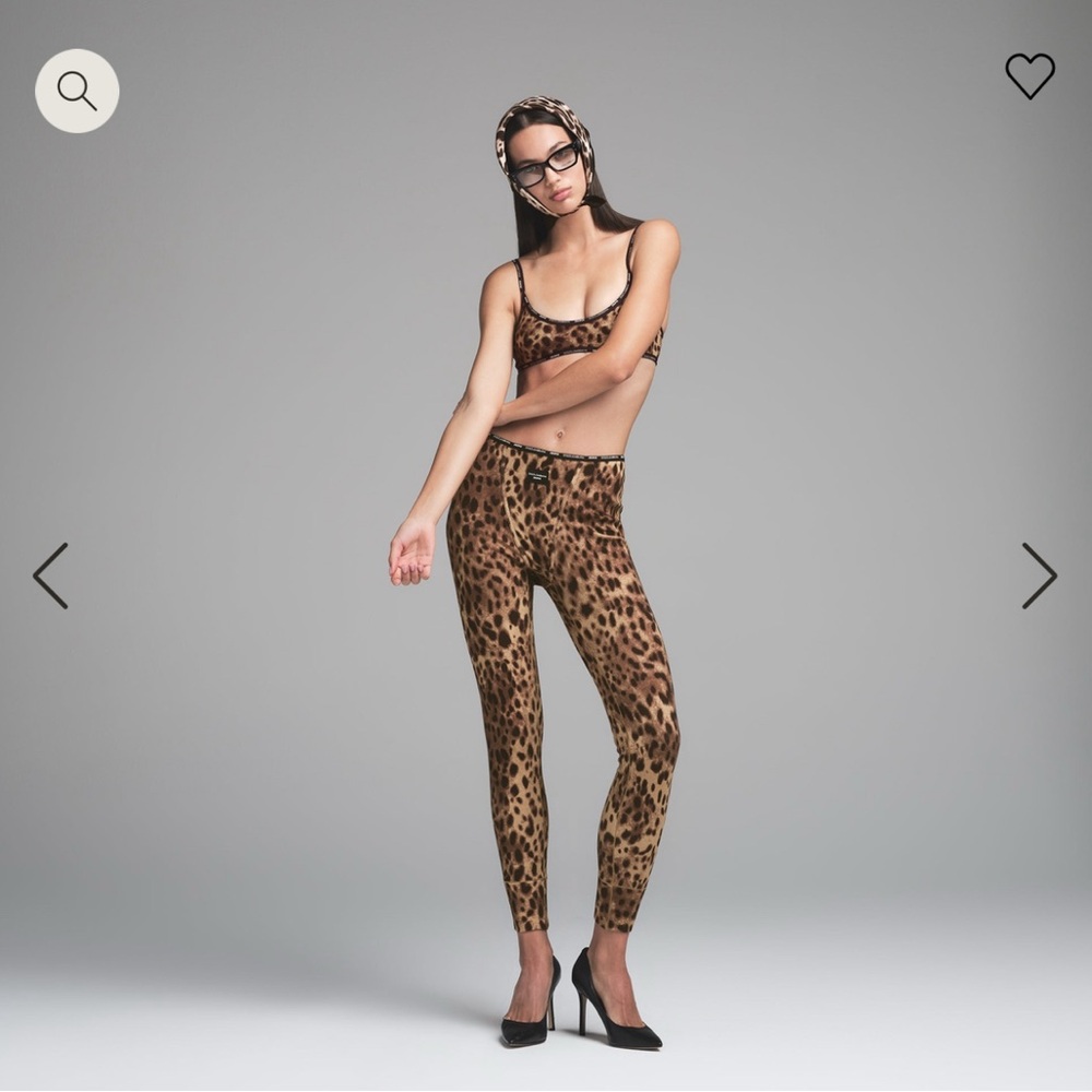 DOLCE&GABBANA X SKIMS COTTON RIB LEGGING